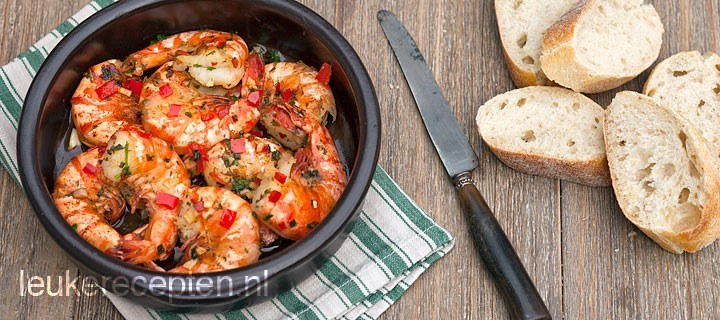 Pittige gambas