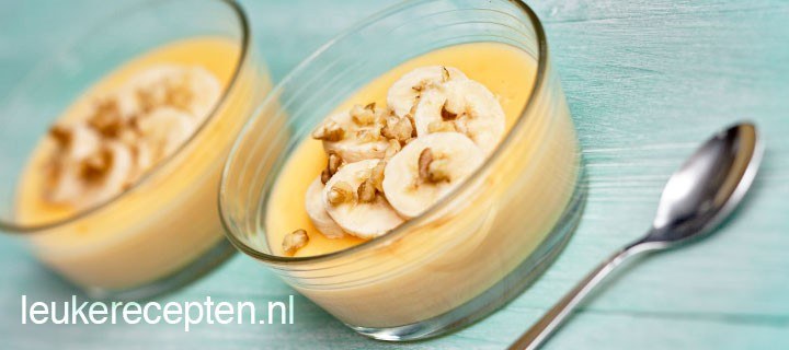 Custard vla met banaan