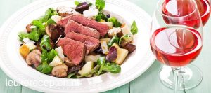 biefstuksalade met balsamico