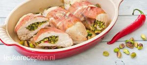gevulde kip met pistache