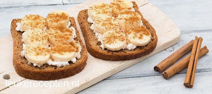 Toast met banaan