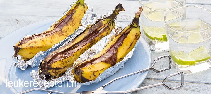 Banaan van de BBQ