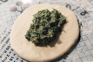 gevulde focaccia met spinazie03