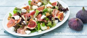 Vijgen salade met burrata www.leukerecepten.nl