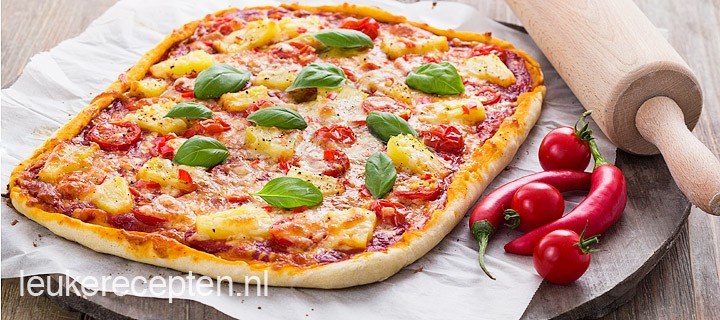 Plaatpizza Hawaï
