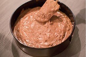 Chocoladetaart in taartvorm