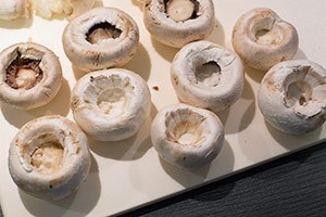 gevulde champignons met spekjes stap 1
