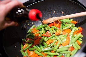 noedels met sperziebonen en tofu 01