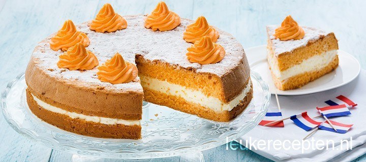 Oranje feesttaart