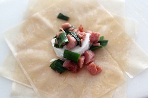 filodeeg buideltjes met geitenkaas 01