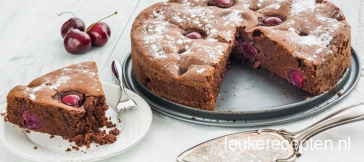 Chocolade kersen taart