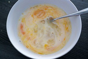 Spinazie tortilla stap 3