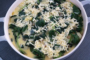 Spinazie tortilla stap 6