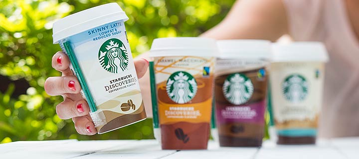Starbucks Skinny Latte binnen handbereik