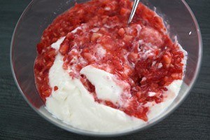 pannenkoektaart met aarbeien stap 4