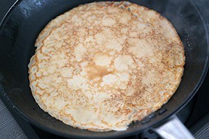 pannenkoektaart met aarbeien stap 5