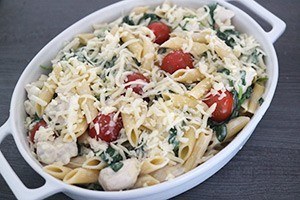 pasta met kip uit de oven 01