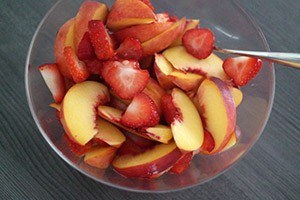 Galette met aardbeien en perzik 01