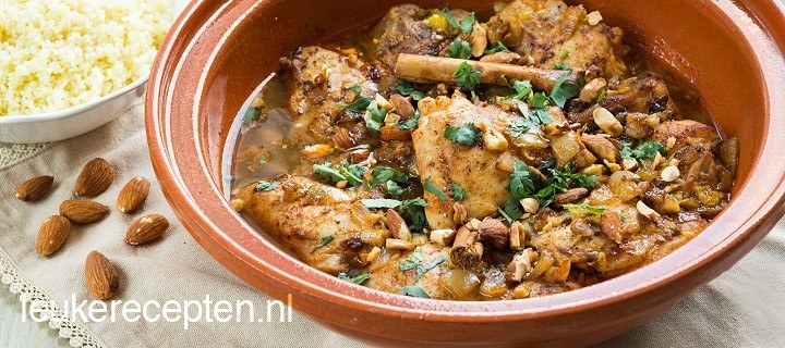 Tajine met Marokkaanse kip