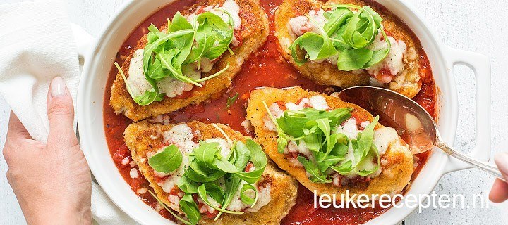 Parmezaanse kip uit de oven
