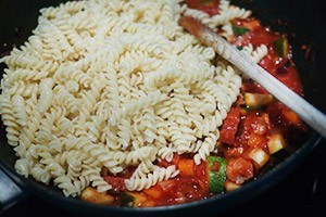 pasta met chorizo en feta 01