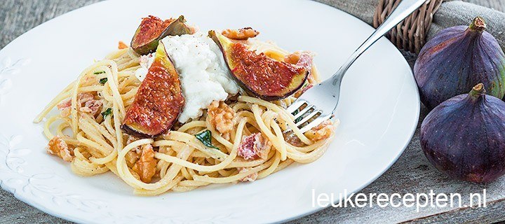 Pasta met verse vijgen