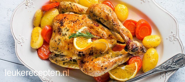 Hele kip uit de oven