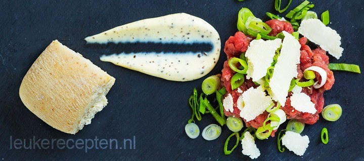 Steak tartaar met truffelmayonaise