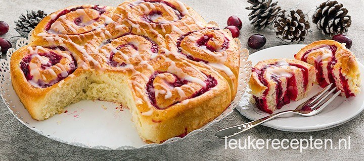 Zoete cranberry broodjes