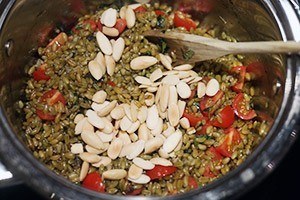 freekeh met granaatappelpitten stap 4