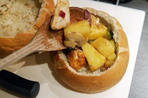 gevuld broodje kip met ananas stap 5
