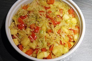 Ovenschotel met spitskool en rookworst stap 4