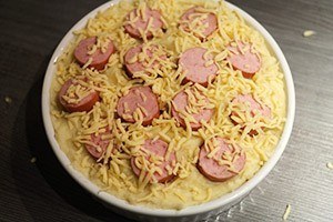 Ovenschotel met spitskool en rookworst stap 6