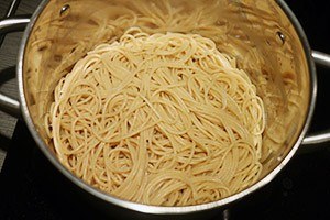 pasta brocolli en zalm stap 4