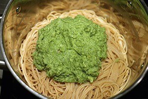 pasta brocolli en zalm stap 5