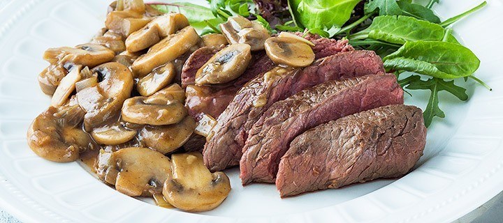 Weight Watchers proof: snelle biefstuk met champignonsaus