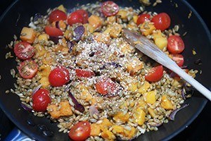 Freekeh met pompoen 01