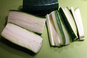 courgette frietjes stap 1