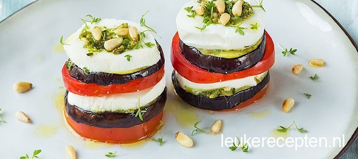 Mozzarella torentje met groenten