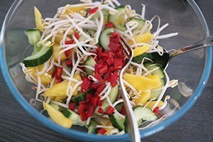 oosterse salade met biefstuk stap 4