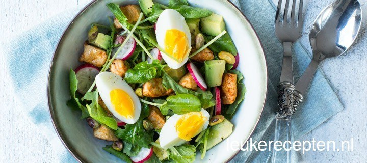 Raapstelen salade met kip