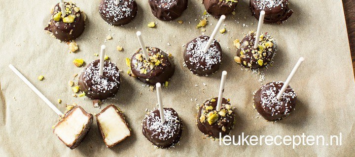 Chocolade banaan lollies