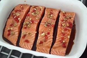 oosterse zalm met kokosrijst stap 3