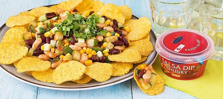 Bonen salade met nacho chips2