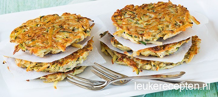 Aardappel courgette koekjes