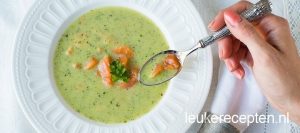 courgette soep met zalm