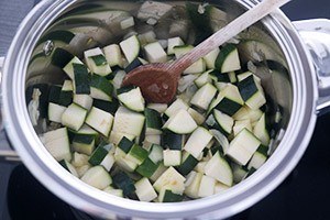 courgette soep met zalm stap 1