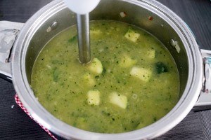 courgette soep met zalm stap 2