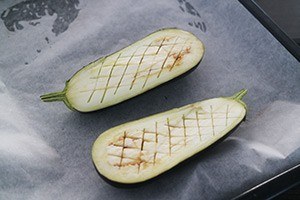 grieks gevulde aubergines stap 1