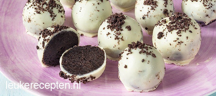 Truffels met Oreo en chocolade